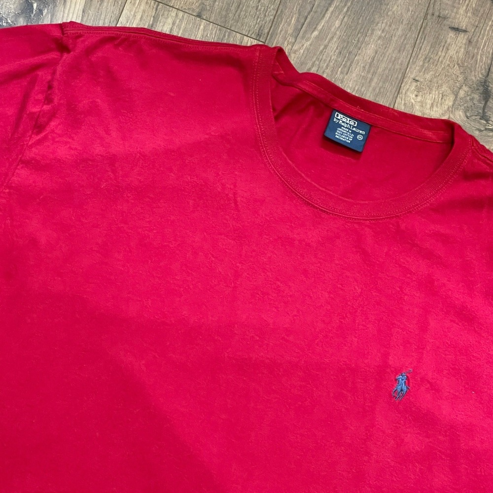 Polo Ralph Lauren Mens XXL Red Cotton Short Sleeve Crew Neck Pony Logo T-Shirt